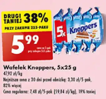 Biedronka Wafelek Knoppers, 5x25 g oferta