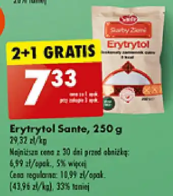 Biedronka Erytrytol Sante, 250 g oferta