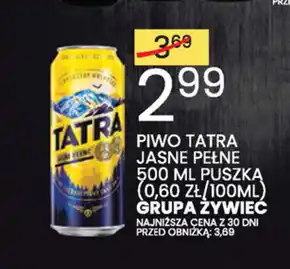 Wafelek Tatra Piwo jasne pełne 500 ml oferta