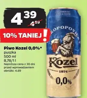 Netto Kozel Piwo bezalkoholowe półciemne 500 ml oferta