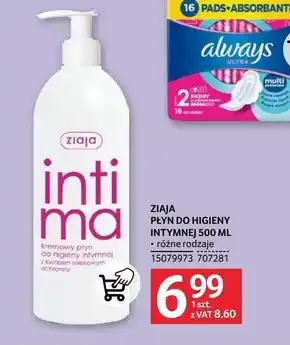 Selgros Ziaja Intima Kremowy płyn do higieny intymnej ochronny 500 ml oferta