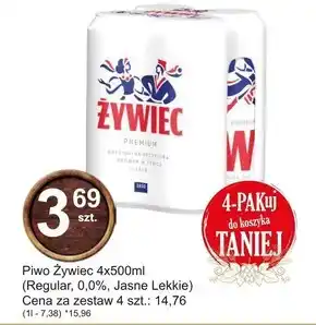 Hitpol Żywiec Piwo jasne 4 x 500 ml oferta