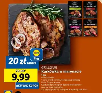Lidl GRILL&FUN Karkówka w marynacie 1kg oferta