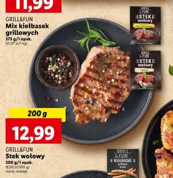 Lidl GRILL&FUN Stek wołowy 200 g oferta
