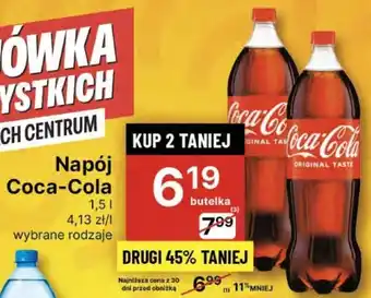 Delikatesy Centrum Napój Coca-Cola 1,5l oferta