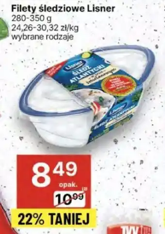 Delikatesy Centrum Filety śledziowe Lisner 280-350g oferta