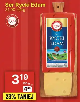 Delikatesy Centrum Ser Rycki Edam RYKI 100g oferta