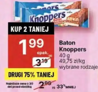 Delikatesy Centrum Baton Knoppers 40g oferta