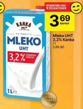 Delikatesy Centrum Mleko UHT 3,2% Kanka 1l oferta