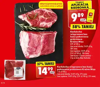 Biedronka Karkówka Kraina Mięs oferta