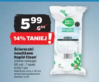 Netto Ściereczki nawilżane Rapid Clean oferta