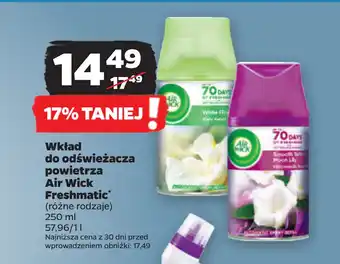 Netto Wkład do odświeżacza powietrza Air Wick Freshmatic oferta