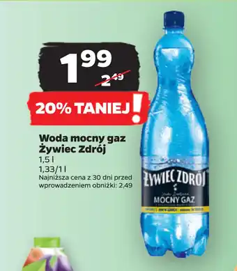 Netto Woda mocny gaz Żywiec Zdrój oferta