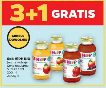 Netto Sok HiPP BIO oferta