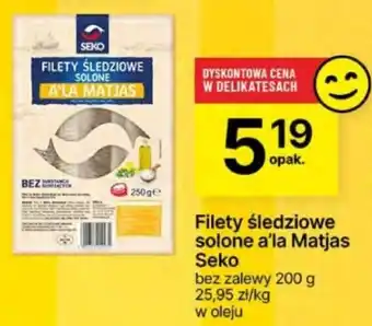 Delikatesy Centrum Filety śledziowe solone a'la Matjas Seko 200g oferta