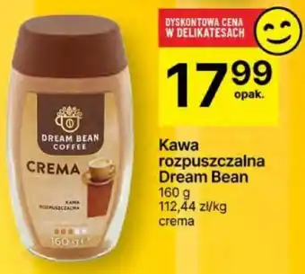 Delikatesy Centrum Kawa rozpuszczalna Dream Bean 160 g oferta