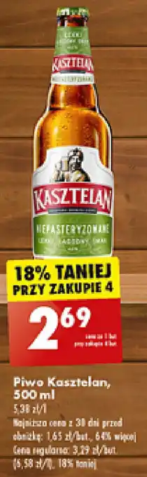 Biedronka Piwo Kasztelan, 500 ml oferta