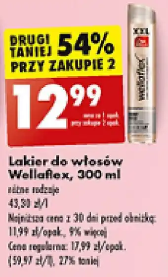 Biedronka Lakier do włosów Wellaflex, 300 ml oferta