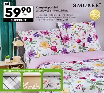 Biedronka Komplet pościeli satynowej z mikrowłókna oferta