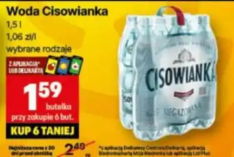 Delikatesy Centrum Woda Cisowianka 1,5l oferta