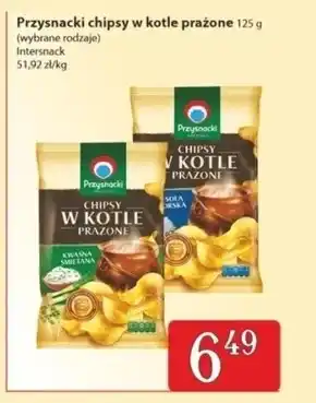 Społem Przysnacki Chipsy w kotle prażone kwaśna śmietana 125 g oferta