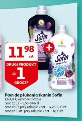 Auchan Sofin Complete Care Perfume Pleasure Skoncentrowany płyn do płukania 1,8 l (72 prania) oferta