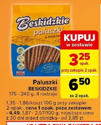 Carrefour Express Paluszki z makiem Aksam beskidzkie oferta