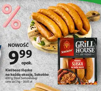 Auchan Kiełbasa śląska na każdą okazję Sokołów grill house oferta