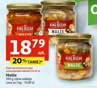 Auchan Małże z warzywami King oscar oferta