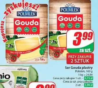 Dino Ser żółty gouda plastry Polmlek oferta