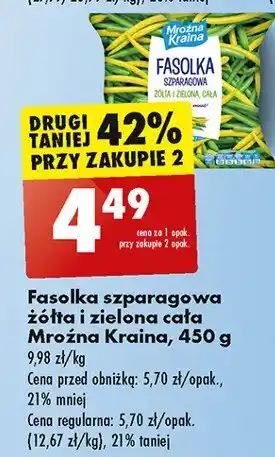 Biedronka Fasolka szparagowa żółta i zielona Mroźna kraina oferta