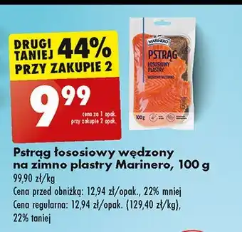 Biedronka Pstrąg łososiowy wędzony plastry Marinero oferta