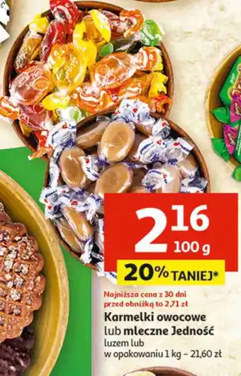 Auchan Karmelki owocowe Jedność oferta