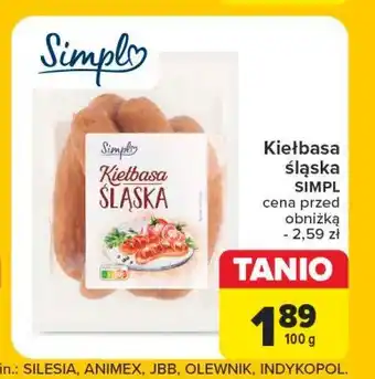 Carrefour Market Kiełbasa śląśka Simpl oferta