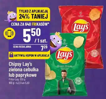 Polomarket Chipsy Lay's zielona cebulka lub paprykowe Frito-Lay 130 g oferta