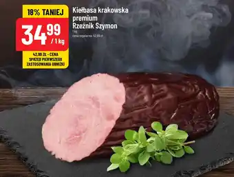 Polomarket Kiełbasa krakowska premium Rzeźnik Szymon 1kg oferta