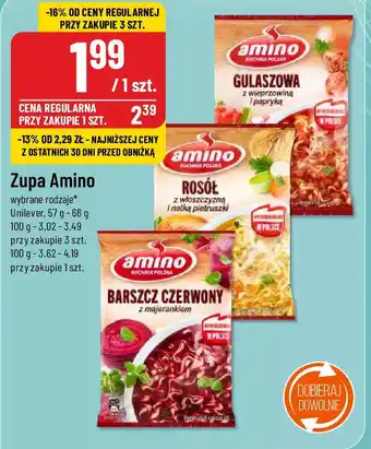 Polomarket Zupa Amino Unilever 57-66 g oferta