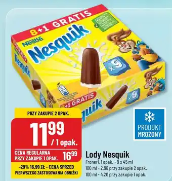 Polomarket Lody Nesquik Froneri 9 x 45 ml oferta