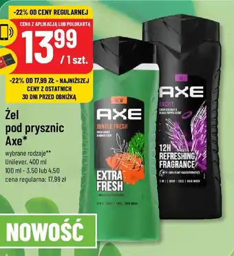 Polomarket Żel pod prysznic Axe Unilever 400 ml oferta