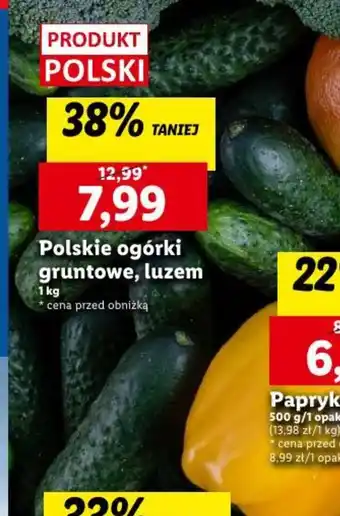 Lidl Polskie ogórki gruntowe 1kg oferta