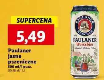 Lidl Paulaner jasne pszeniczne 500 ml oferta