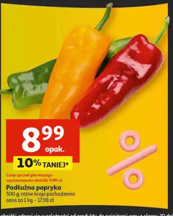 Auchan Papryka podłużna zielona oferta