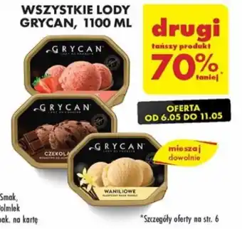 Biedronka WSZYSTKIE LODY GRYCAN 1100 ML oferta