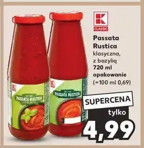 Kaufland Passata rustica z bazylią K-classic oferta