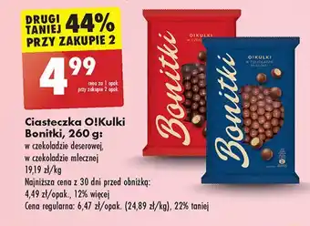 Biedronka Kulki w czekoladzie mlecznej Bonitki oferta