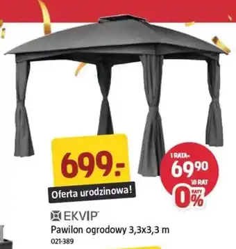 Jula Pawilon ogrodowy Ekvip oferta