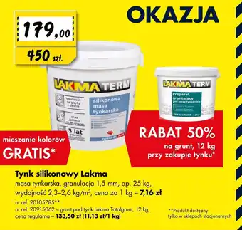 Bricoman Tynk silikonowy Lakma oferta