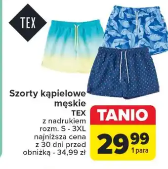 Carrefour Szorty kąpielowe męskie TEX oferta