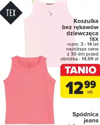 Carrefour Koszulka dziewczęca TEX oferta