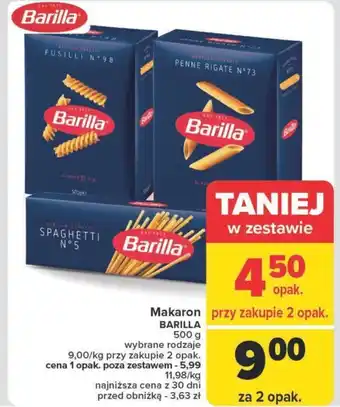 Carrefour Makaron BARILLA 500 g oferta